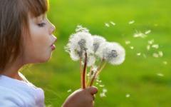 Момиченце с глухарчета