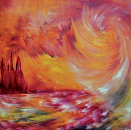 Жени провежда арттерапия по собствена методика